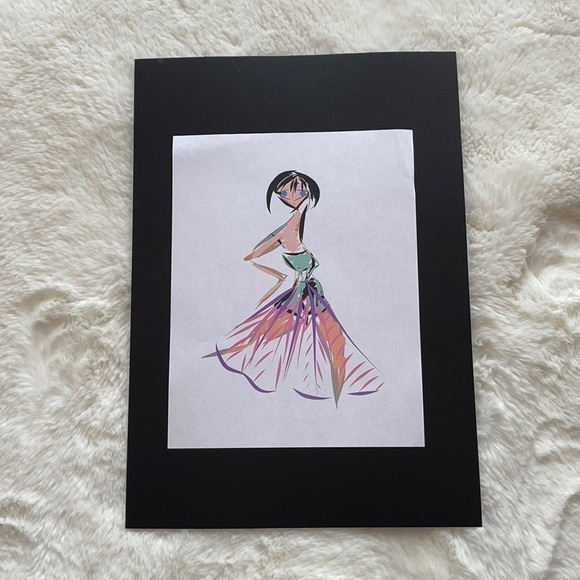 “Dance motion” title, by Sinta Margot, handmade digital book illustration print - Picture 1 of 3